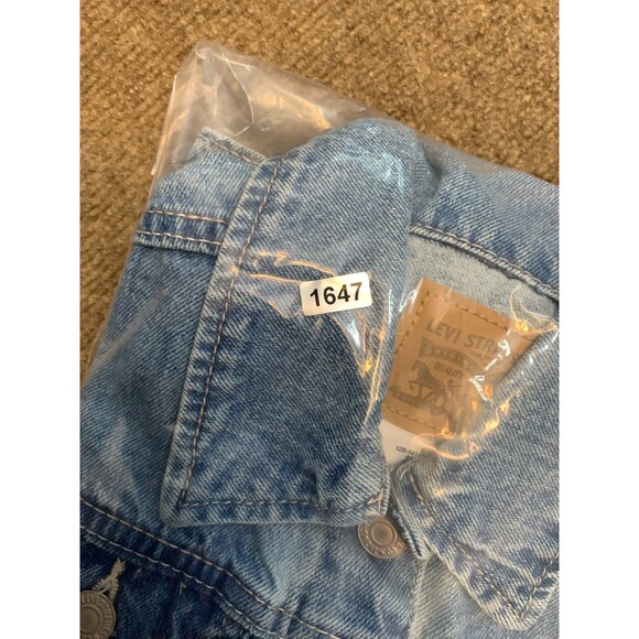 Levis Jacket Girls M (10-12 YRS) Denim Trucker Classic Button 100% Cotton Jean - Picture 10 of 10